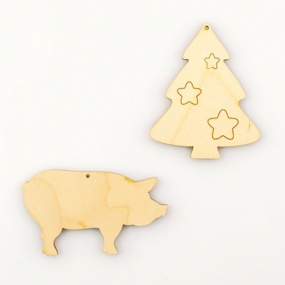 130427_Зимний набор подвесок № 2 (свинка, ёлочка) 130427_Зимний набор подвесок № 2 (свинка, ёлочка)