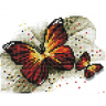 Картины мозаикой Molly арт.KM0881 Утренние бабочки (15 цветов) 15х20 см