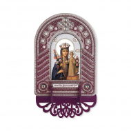 Набор для вышивания бисером НОВА СЛОБОДА арт.ВК1009 Богородица Неувядаемый цвет 10х13 см