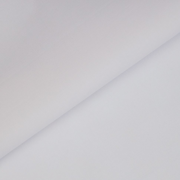 Ткань Поплин стрейч 125 г/м? 97% хлопок, 3% спандекс шир.150 см арт.TBY.Csp.1802.1 цв.01 белый уп.5м