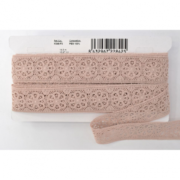 173853_Гипюр, 41 мм, цвет розовый