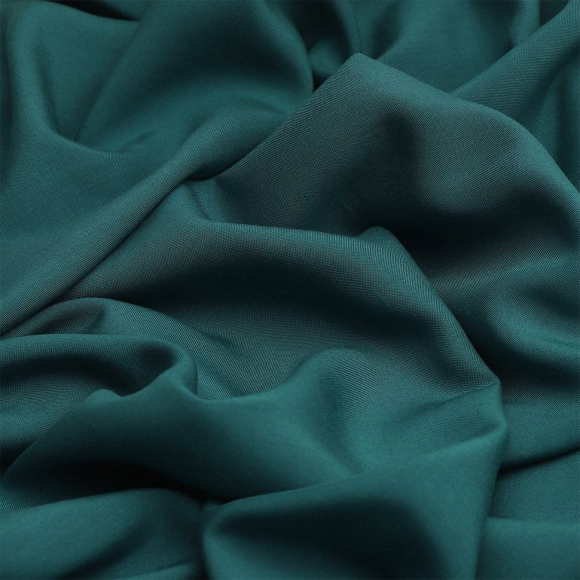 Ткань Штапель  TBY Vi-30-08 плот 110г/м2 100% вискоза шир. 145 см цв.08 морская волна рул.25м