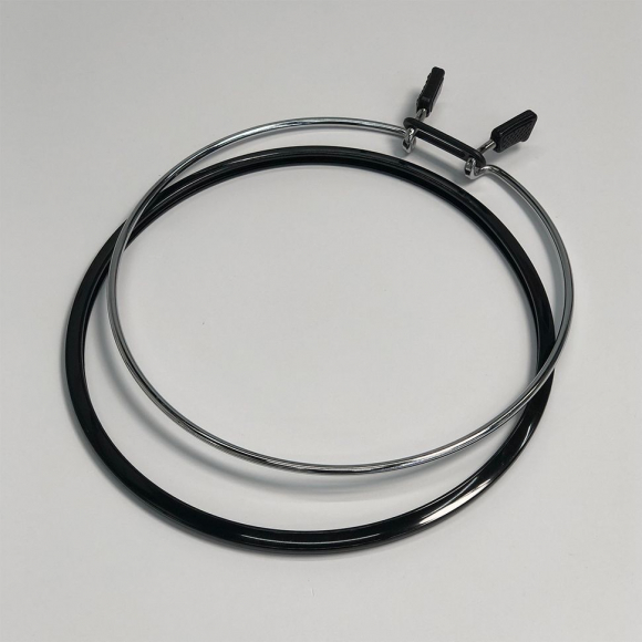 Пяльцы NURGE пружинные для вышивания и штопки, цв. черный арт.NUR.160-1 ?195мм толщина 7,7