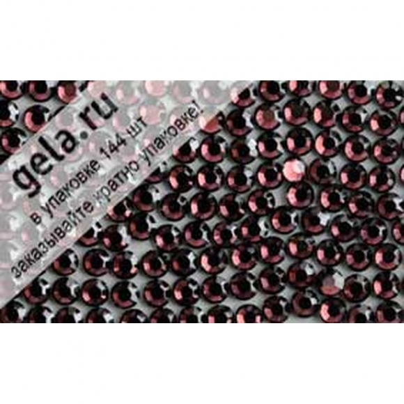 Камни плоские с термоклеем 2028HF, ss 6, Burgundy M