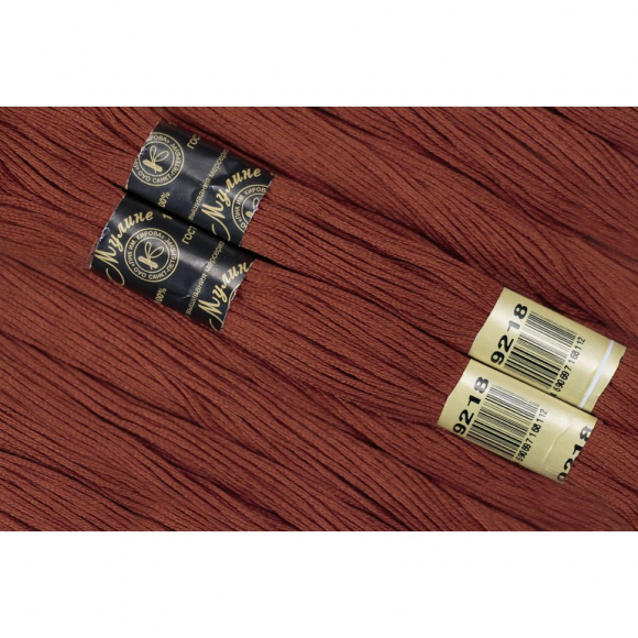 Нитки мулине цв.9218 т.кирпичный 12х10м С-Пб