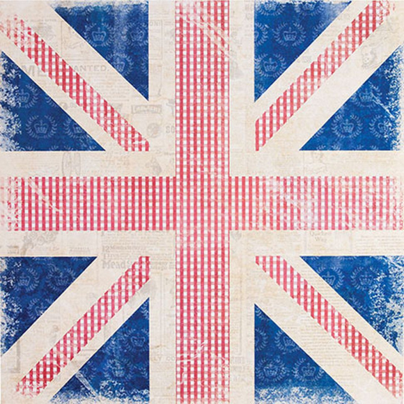 63509_Бумага для скрапбукинга "Винтажный флаг" Portobello Road
