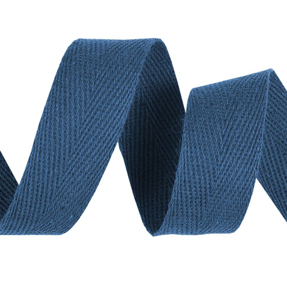 Тесьма киперная 22 мм хлопок 1,8г/см арт.12.2С-257К.22.032 цв.синий уп.50м