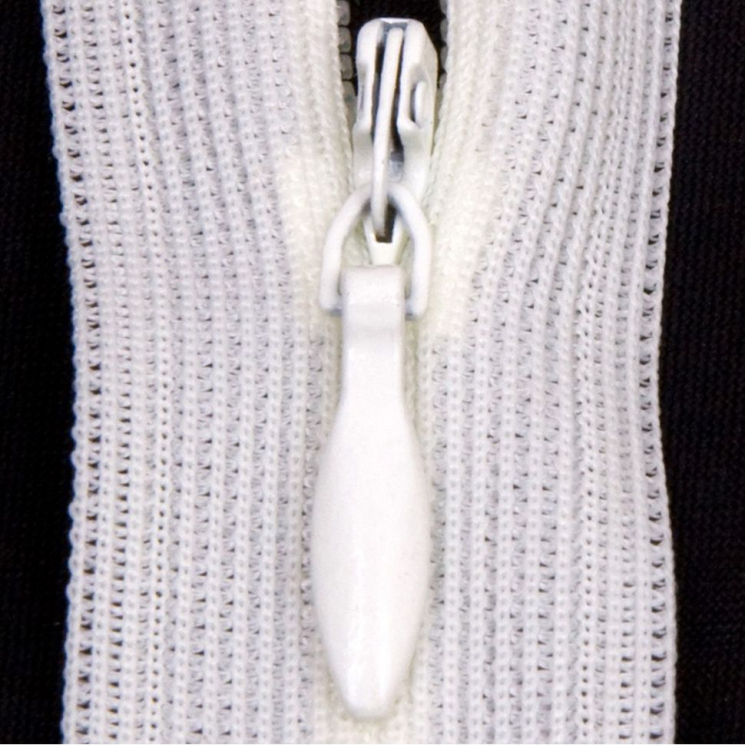 Молния потайная нераз 55см S-502 белый молочный SBS уп.100шт