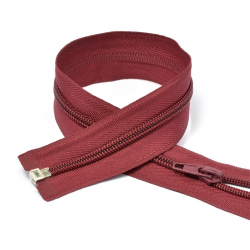 Молния MaxZipper пласт. спираль №5-N 65см цв.F178 бордовый уп.50шт
