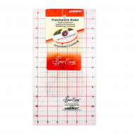 3223_Линейка для пэчворка с градицей в дюймах, 12" x 6 1/2"