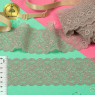 Кружево-стрейч KRUZHEVO арт.TBY.30095 шир.60мм цв.02 капучино уп.3м