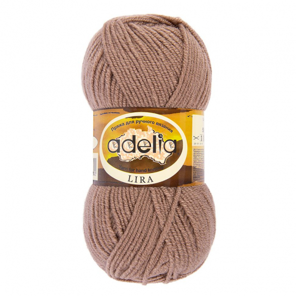 Пряжа ADELIA LIRA (100% акрил) 10х50г/200м цв.07 св.коричневый