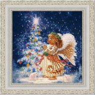 Рисунок на ткани (Бисер) КОНЁК арт. 9479 Звездочка 25х25 см