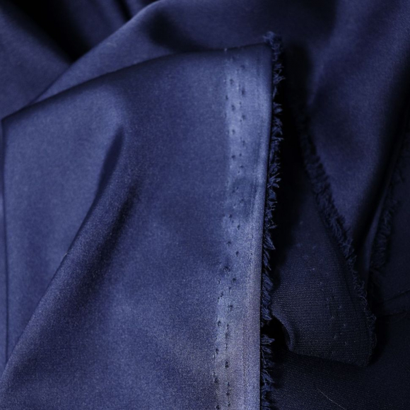 Ткань шелк Армани 90 г/м? 97% полиэстер, 3% спандекс шир.145 см арт.Р.11581.35 цв.35 синий уп.25м