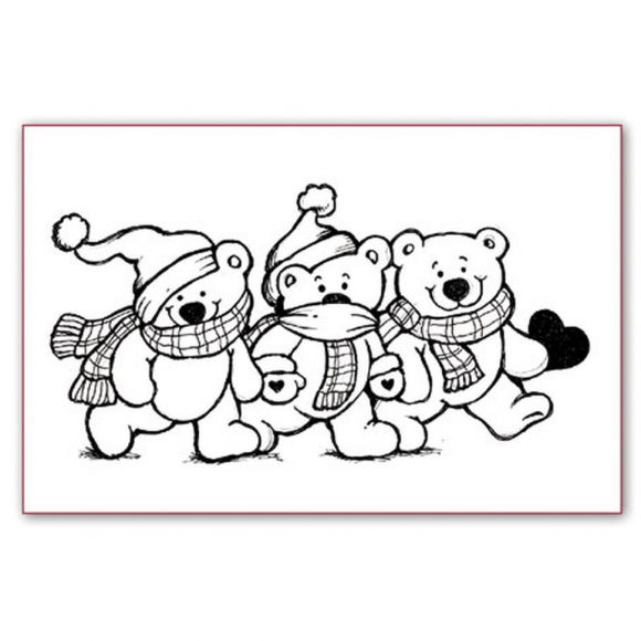 Штапм силиконовый "Мишки"