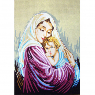 12480_Канва жесткая с рисунком "Мать и дитя"