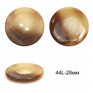 Пуговицы пластиковые TBY 2105 цв.3 бежевый/серый 44L-28мм, 2 прокола,36шт