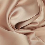 Ткань шелк Армани 90г/м? 97% ПЭ 3% Спандекс шир.150см арт.TBYArm-095 цв.95 пудра-бежевая (серебристый пион) рул.25м
