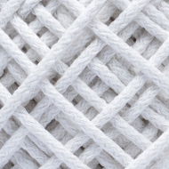 Шнур для макраме круглый х/б 06мм 60184/200 цв.3 белый уп.200м