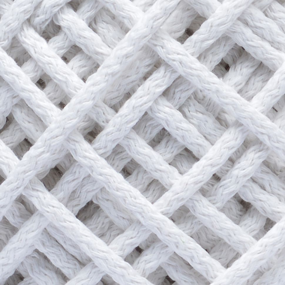 Шнур для макраме круглый х/б 06мм 60184/200 цв.3 белый уп.200м