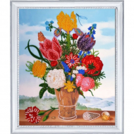 Набор для вышивания BUTTERFLY арт. 178 Букет на балконе (по мотивам А. Боссхерта) 34х27 см Набор для вышивания BUTTERFLY арт. 178 Букет на балконе (по мотивам А. Боссхерта) 34х27 см