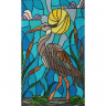 Кристальная мозаика на холсте ФРЕЯ арт.ALV-118 Цапля в камышах. Витраж 50х30 см