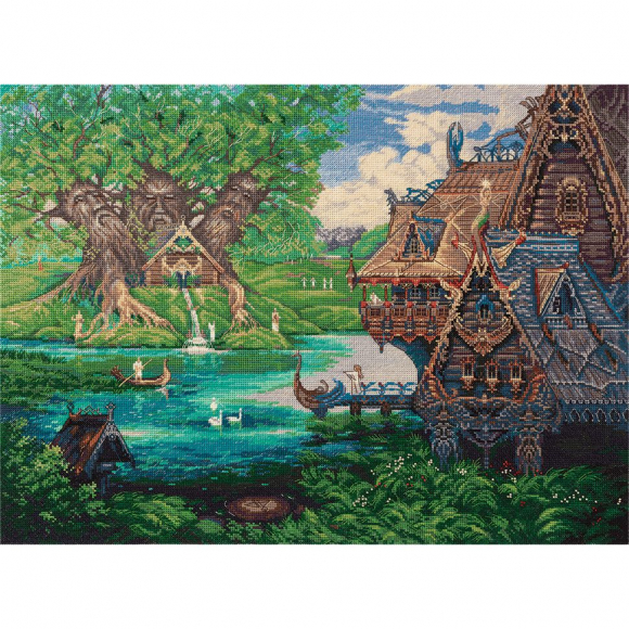 Набор для вышивания PANNA Золотая серия арт. SO-7088 У Святого источника 45,5х34 см