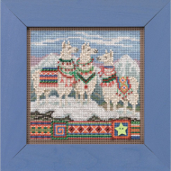 Набор для вышивания бисером MILL HILL Фа, Ла, Ла-Лама 13,33х13,33 см