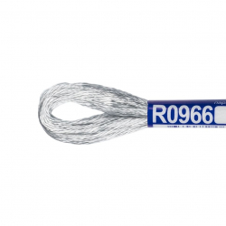 Нитки для вышивания Gamma мулине 100% вискоза 12 x 8 м цв.R0966 бл.серый