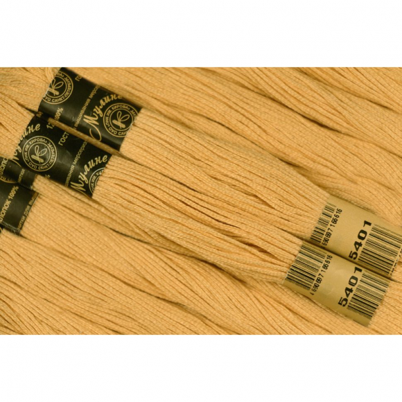 Нитки мулине цв.5401 персиковый 12х10м С-Пб