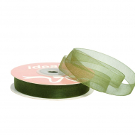 Лента капрон (органза) IDEAL шир.12мм цв.1050 хаки уп.27,4 м