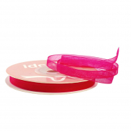 Лента капрон (органза) IDEAL шир.6мм цв.1020 фуксия уп.27,4 м