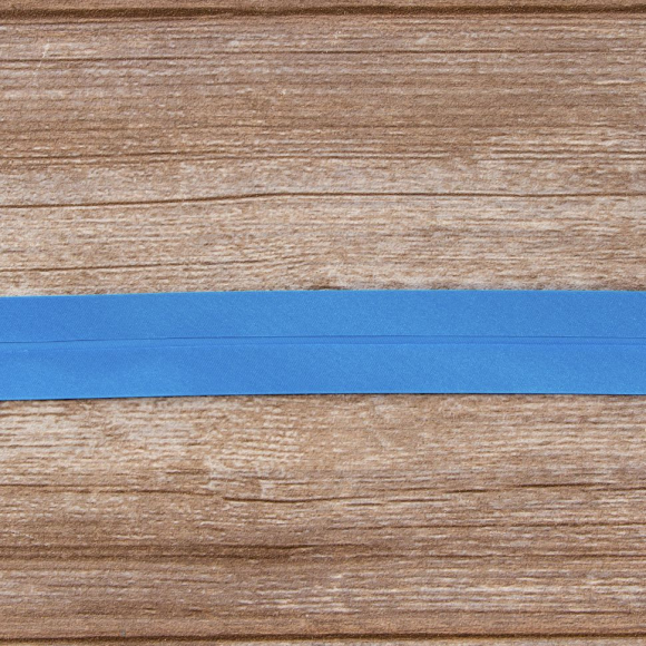 Косая бейка атласная 30 мм, 25 м, цвет 16, бирюзовый