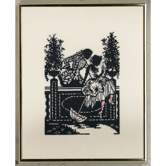 Набор для вышивания EVA ROSENSTAND арт.14-272 Сюжет с зонтиком 24х30 см