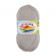 Пряжа ALPINA MELISSA (95% вискоза, 5% кашемир) 10х50г/125м цв.03 св.серый