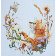 Набор для вышивания МАРЬЯ ИСКУСНИЦА арт.03.016.17 Пушистый охотник 30х30 см