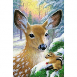 Алмазная мозаика Ah5257 Дружба 20х30