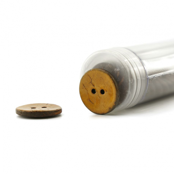 Пуговицы CONCEPT, размер 32, кокос, цвет COL.1 темно-желтый