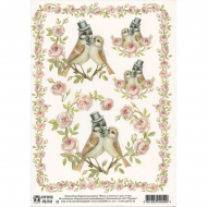 83549_Переводная декупажная карта "Жених и невеста" А4