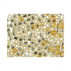 Бисер Япония "TOHO" 11/0  TRIANGLE №3  2.2 мм 5 х 5 г №0022 св.золотистый