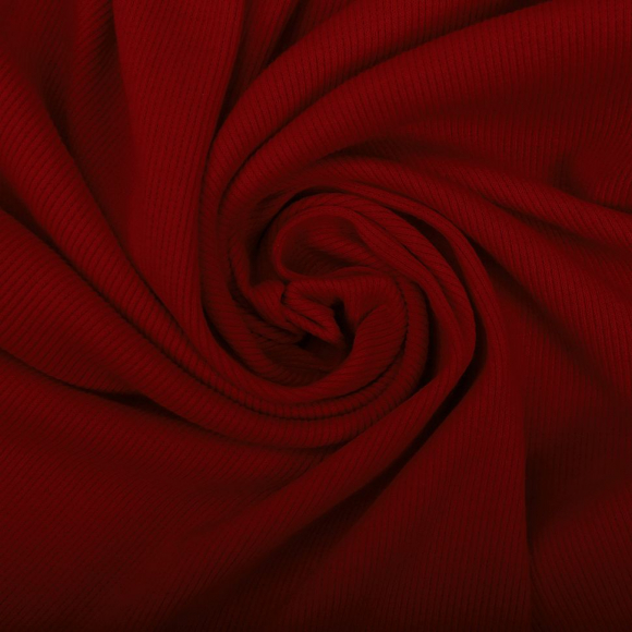 Ткань трикотаж Кашкорсе с лайкрой 220г опененд 60+60см красный 18-1763 уп.15м