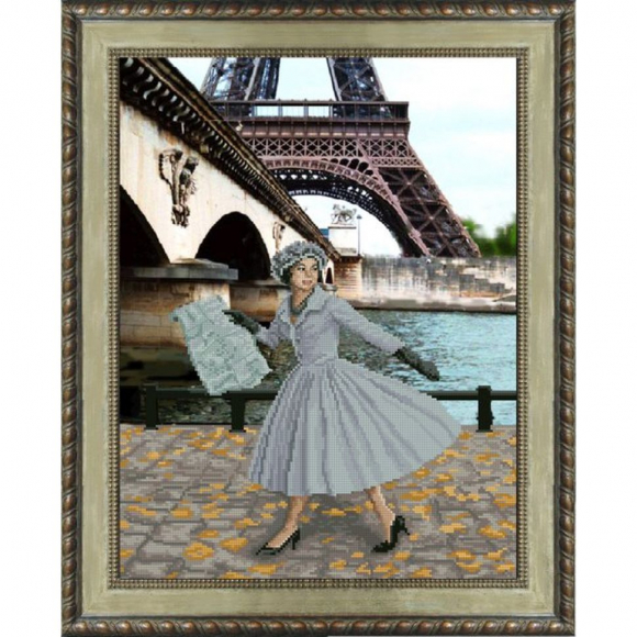 Набор для вышивания мулине КРАСА И ТВОРЧЕСТВО арт.31013 Опять в Париже листопад 30,5х40 см Набор для вышивания мулине КРАСА И ТВОРЧЕСТВО арт.31013 Опять в Париже листопад 30,5х40 см