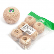 Набор ниток Ирис для вязания Кокосовое молоко (100% хлопок) 6х25г/150м, С-Пб