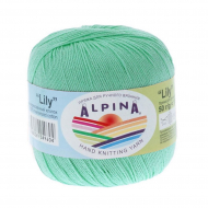 Пряжа ALPINA LILY (100% мерсеризованный хлопок) 10х50 г/175 м цв.137 св.зеленый
