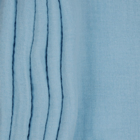 Ткань Муслин 125 г/м? 100% хлопок шир.130 см арт.TBY.Mus.24723.7 цв.07 св.голубой рул.25м Ткань Муслин 125 г/м? 100% хлопок шир.130 см арт.TBY.Mus.24723.7 цв.07 св.голубой рул.25м