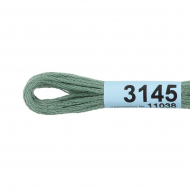 Нитки для вышивания Gamma мулине (3071-3172) 100% хлопок 24 x 8 м цв.3145 гр.серый