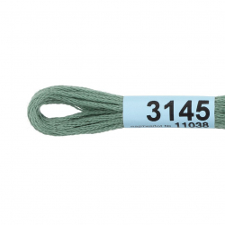Нитки для вышивания Gamma мулине (3071-3172) 100% хлопок 24 x 8 м цв.3145 гр.серый