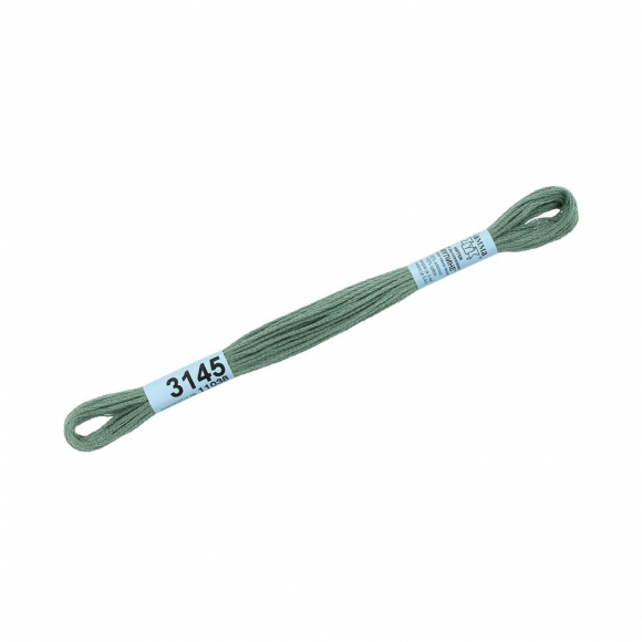 Нитки для вышивания Gamma мулине (3071-3172) 100% хлопок 24 x 8 м цв.3145 гр.серый