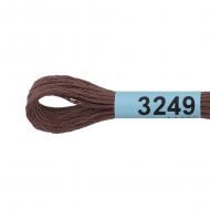 Нитки для вышивания Gamma мулине (3173-6115) 100% хлопок 24 x 8 м цв.3249 св.коричневый