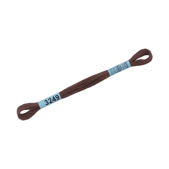 Нитки для вышивания Gamma мулине (3173-6115) 100% хлопок 24 x 8 м цв.3249 св.коричневый